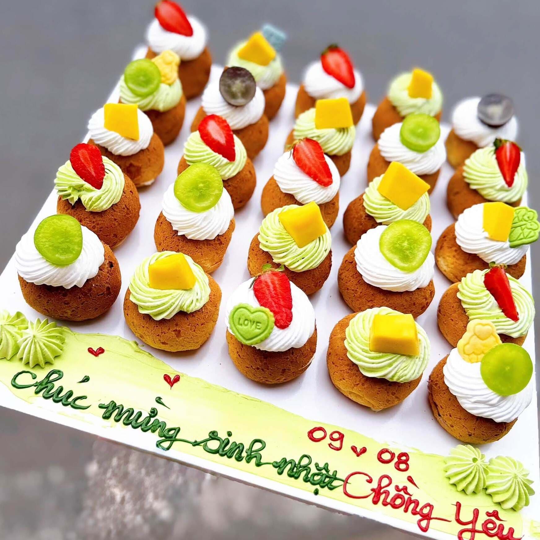 Bánh Sinh Nhật Su Sing trang trí Trái Cây — mẫu 5